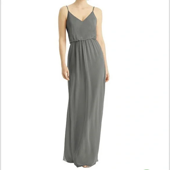 sachin and babi light blue dress After Six Bridesmaid Dress 6755 In Charcoal Gray